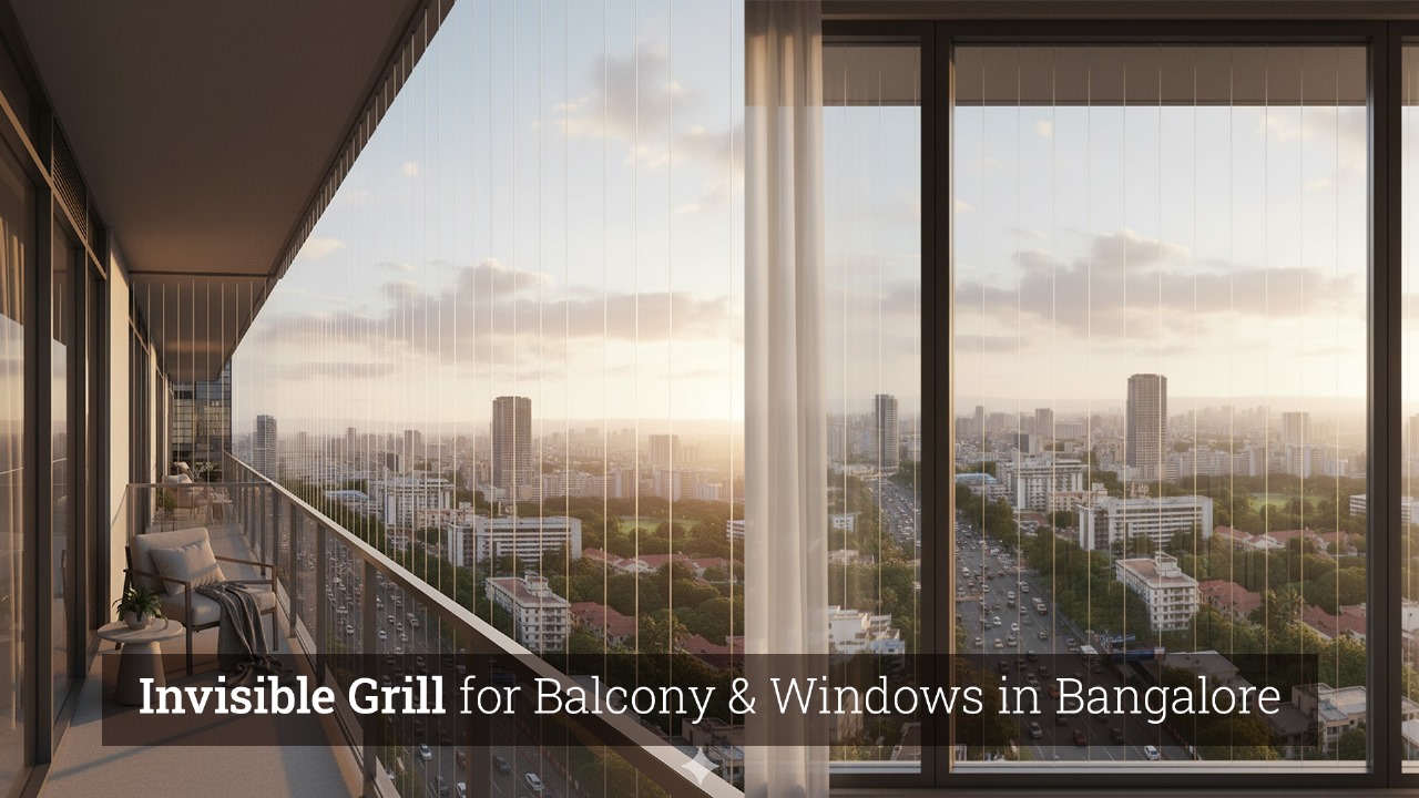 Invisible Grill for Balcony and Windows in Bangalore
